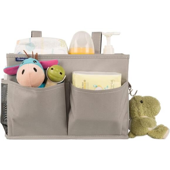 Bedside Caddy Hanging Bed Organizer Storage Bag Pocket for Bunk & Hospital Beds - Picture 5 of 7